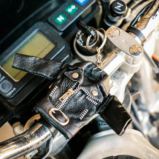 Mini Leather Jacket Keychain-MOTO REVERE